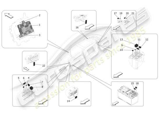 a part diagram from the maserati mc20 parts catalogue