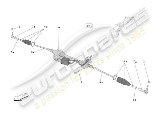 a part diagram from the maserati grecale parts catalogue