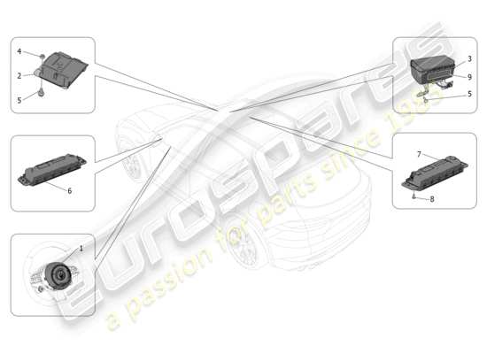 a part diagram from the maserati grecale parts catalogue