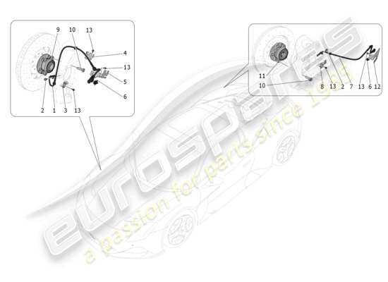 a part diagram from the maserati mc20 parts catalogue