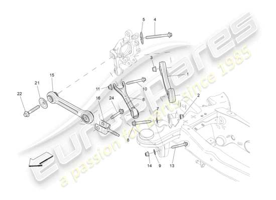 a part diagram from the maserati ghibli (2014-2016) parts catalogue