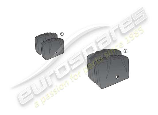 a part diagram from the lamborghini lp570-4 sl (accessories) parts catalogue