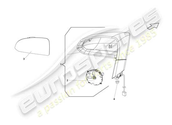 a part diagram from the lamborghini blancpain sts (2012) parts catalogue