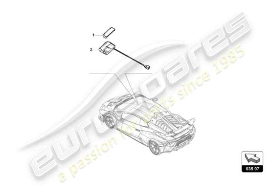 a part diagram from the lamborghini huracan sto parts catalogue