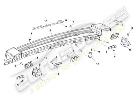 a part diagram from the lamborghini lp560-4 coupe (2012) parts catalogue