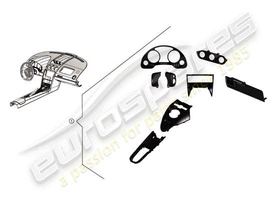 a part diagram from the lamborghini lp560-4 coupe fl ii (accessories) parts catalogue