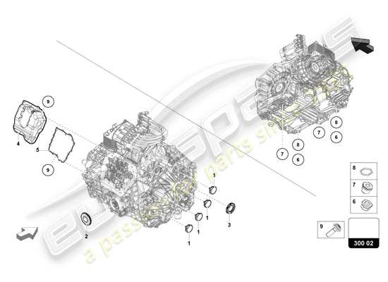 a part diagram from the lamborghini revuelto parts catalogue