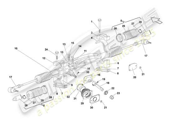 a part diagram from the lamborghini gallardo coupe (2004) parts catalogue