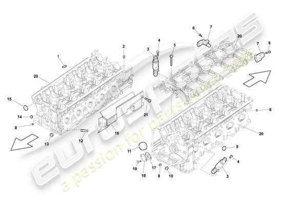 a part diagram from the lamborghini lp570-4 spyder performante (2014) parts catalogue