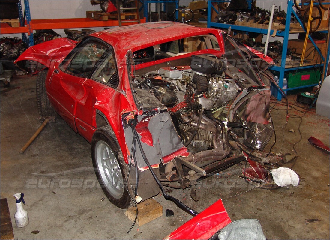 ferrari 328 (1985) with 25,374 miles, being prepared for dismantling #6