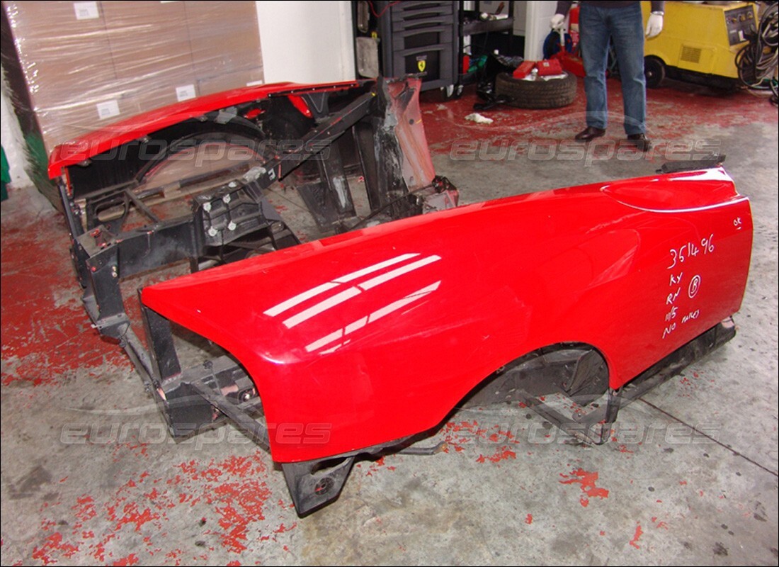 ferrari 360 spider with 4,000 miles, being prepared for dismantling #3