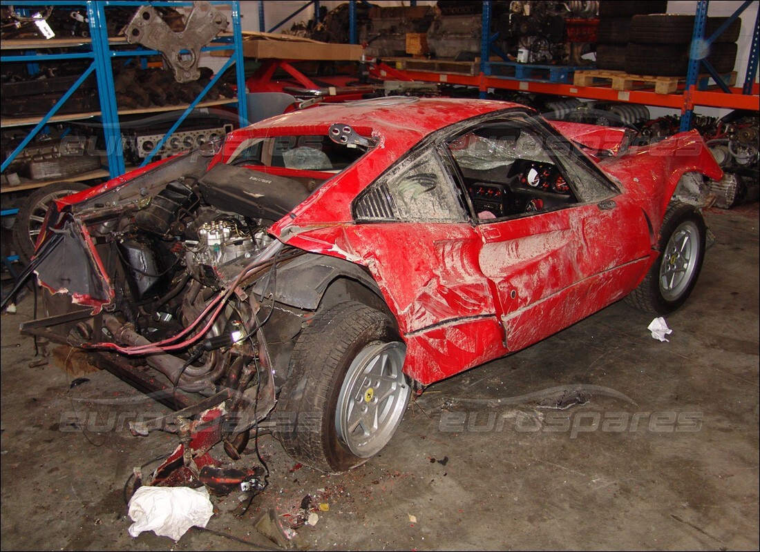 ferrari 328 (1985) with 25,374 miles, being prepared for dismantling #5