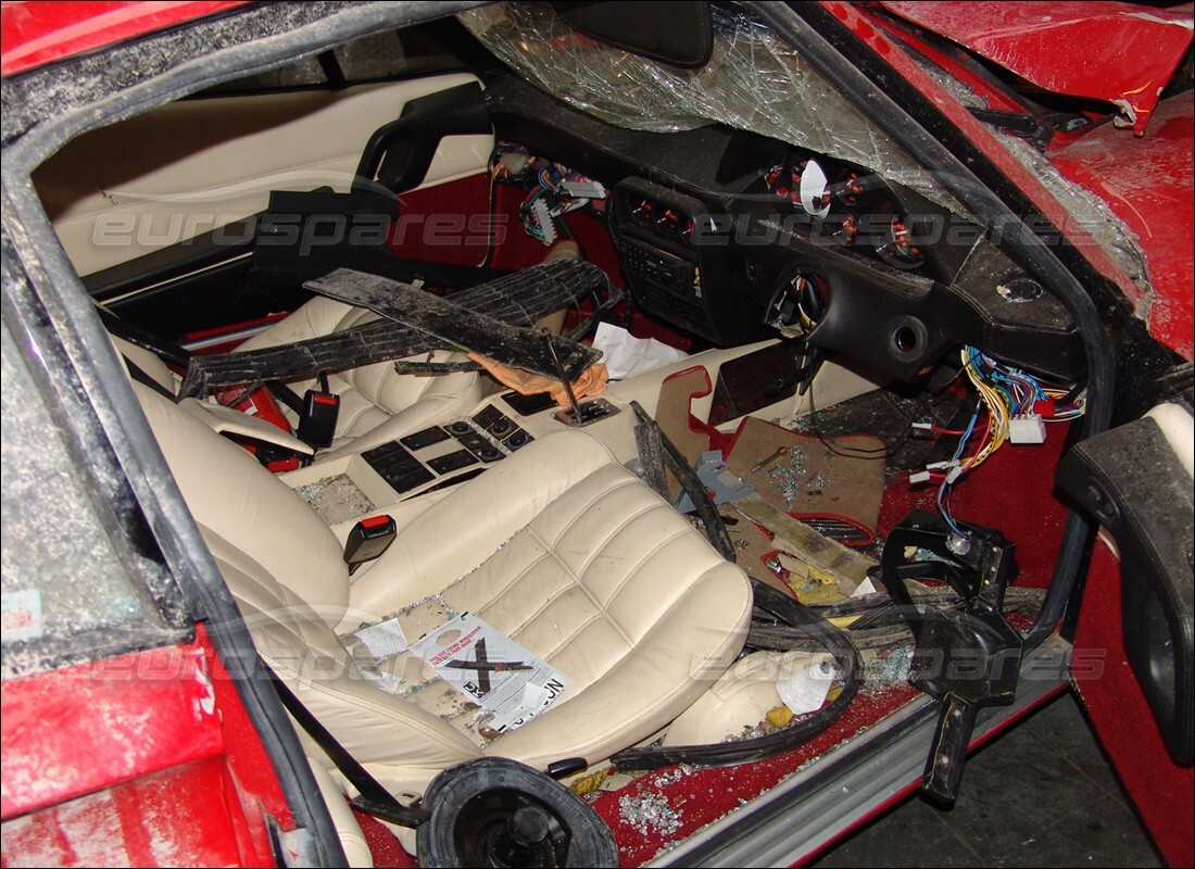 ferrari 328 (1985) with 25,374 miles, being prepared for dismantling #2