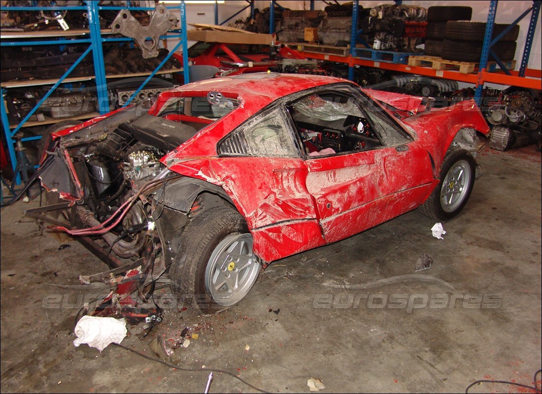 ferrari 328 (1985) with 25,374 miles, being prepared for dismantling #9
