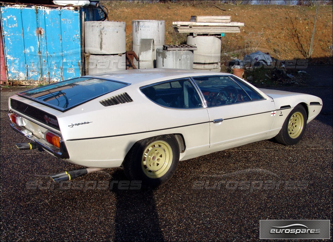 Lamborghini Espada with 21,064 Miles, being prepared for breaking #6