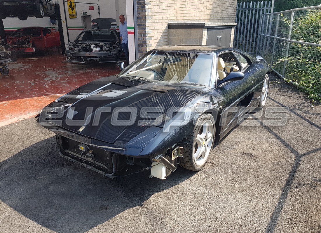 Ferrari 355 (5.2 Motronic) getting ready to be stripped for parts at Eurospares