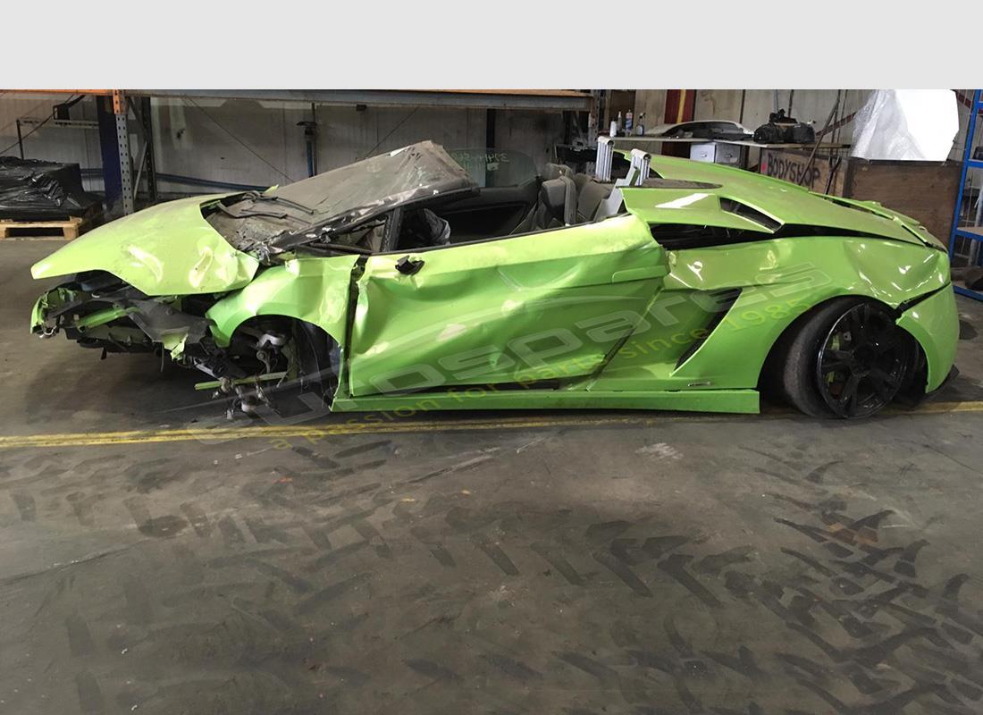 Lamborghini LP560-4 Spider (2013) with Unknown, being prepared for breaking #2