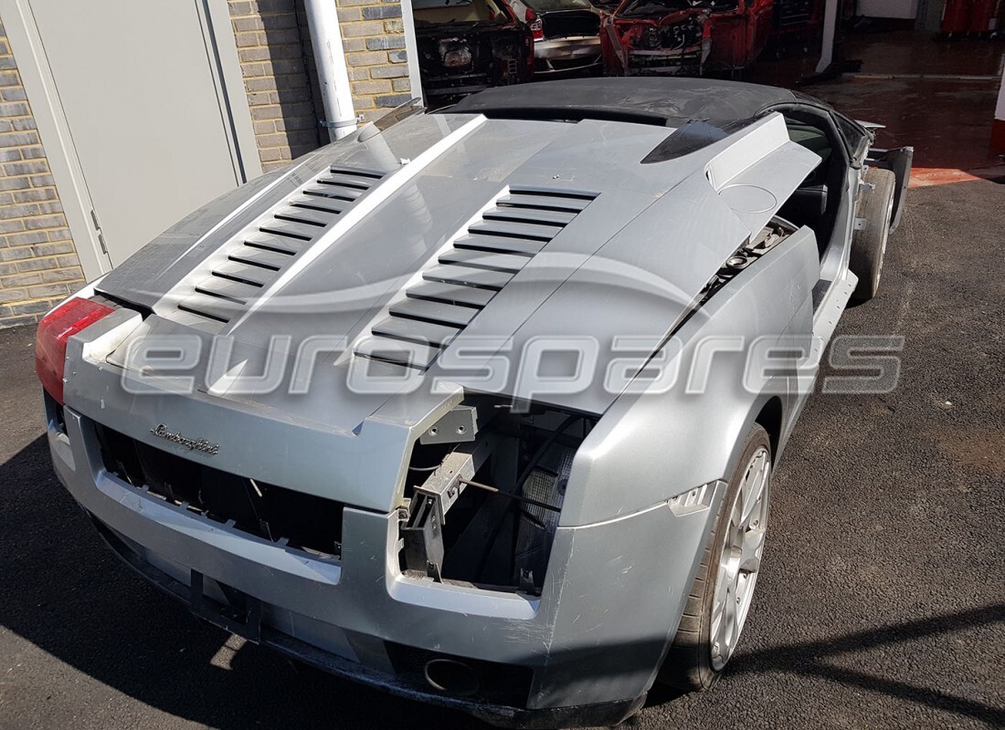 Lamborghini Gallardo Spyder (2006) with 20,000 Kilometers, being prepared for breaking #4