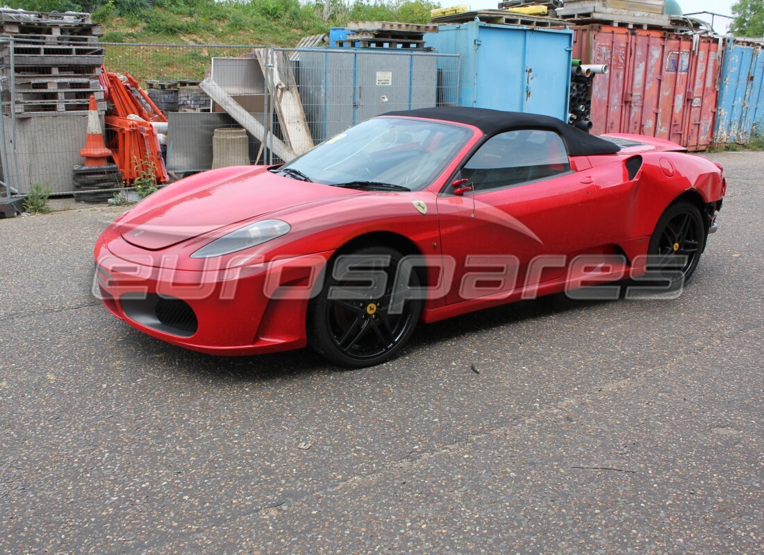 Ferrari F430 Spider (Europe) getting ready to be stripped for parts at Eurospares