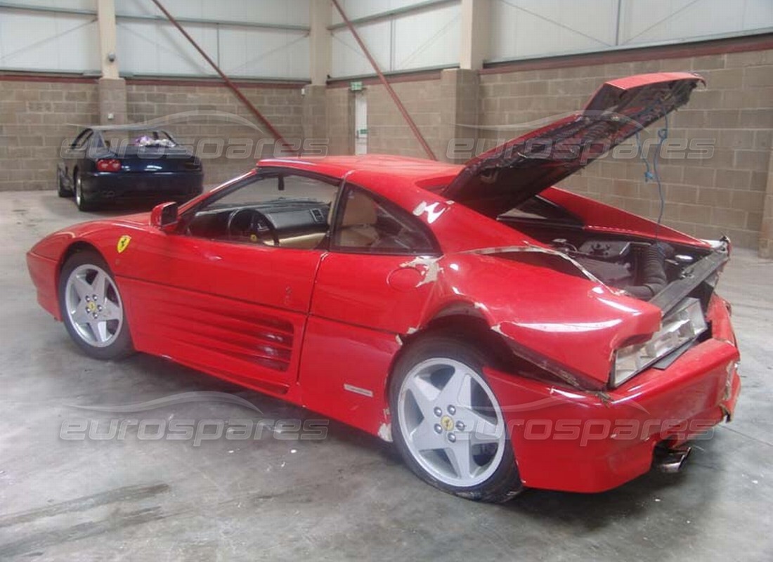 Ferrari 348 (1993) TB / TS getting ready to be stripped for parts at Eurospares