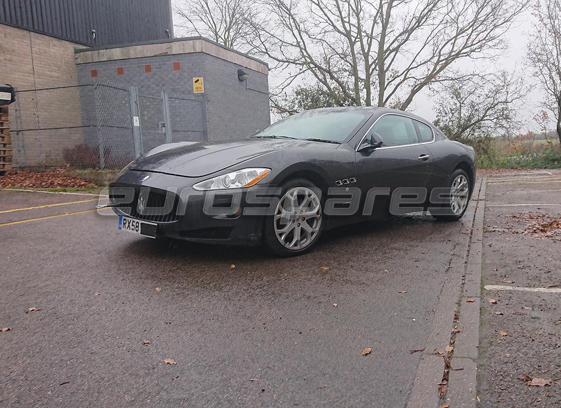 Maserati GranTurismo (2009) getting ready to be stripped for parts at Eurospares