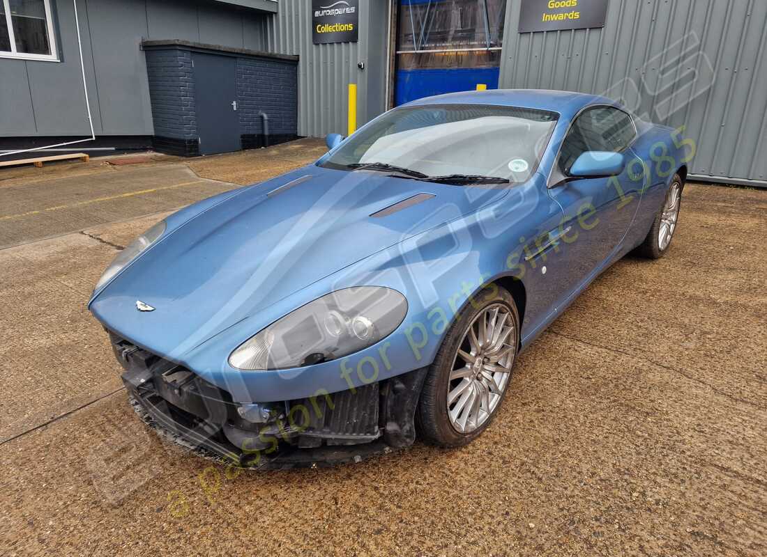 Aston Martin DB9 (2007) getting ready to be stripped for parts at Eurospares