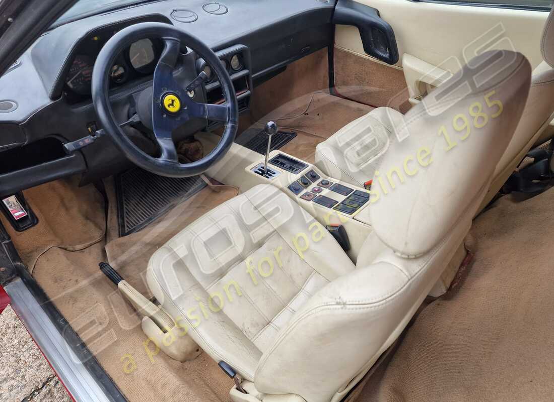Ferrari 328 (1985) with 28,673 Kilometers, being prepared for breaking #9