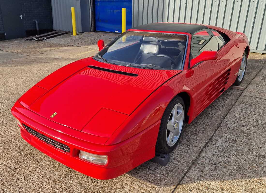 Ferrari 348 (1993) TB / TS getting ready to be stripped for parts at Eurospares