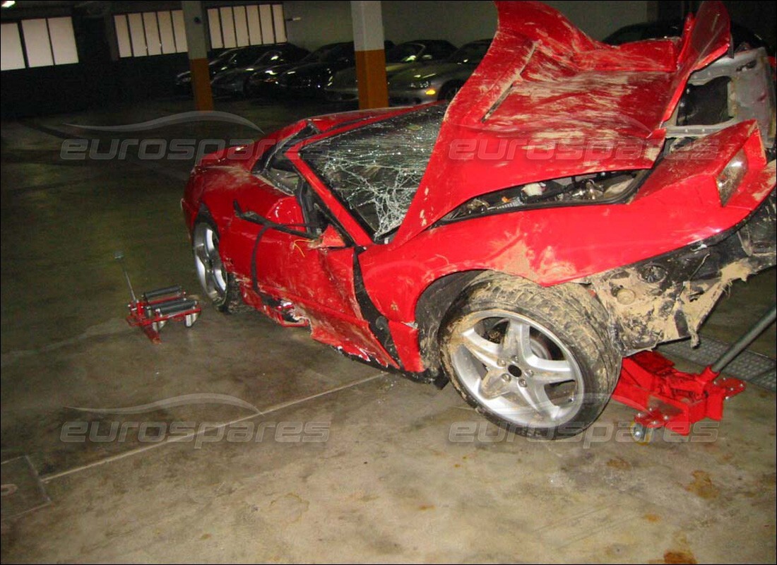 Ferrari 355 (2.7 Motronic) getting ready to be stripped for parts at Eurospares