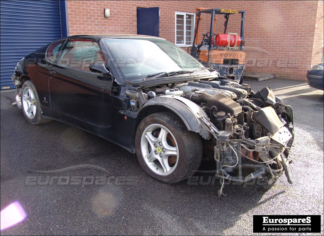 Ferrari 456 GT/GTA getting ready to be stripped for parts at Eurospares