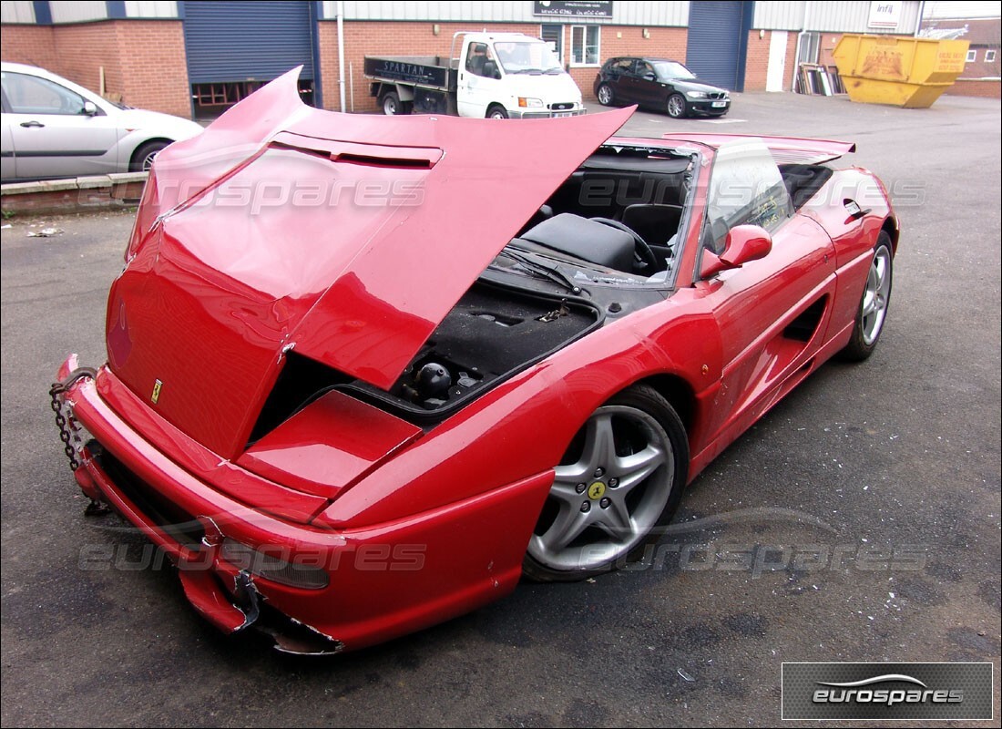 Ferrari 355 (5.2 Motronic) getting ready to be stripped for parts at Eurospares