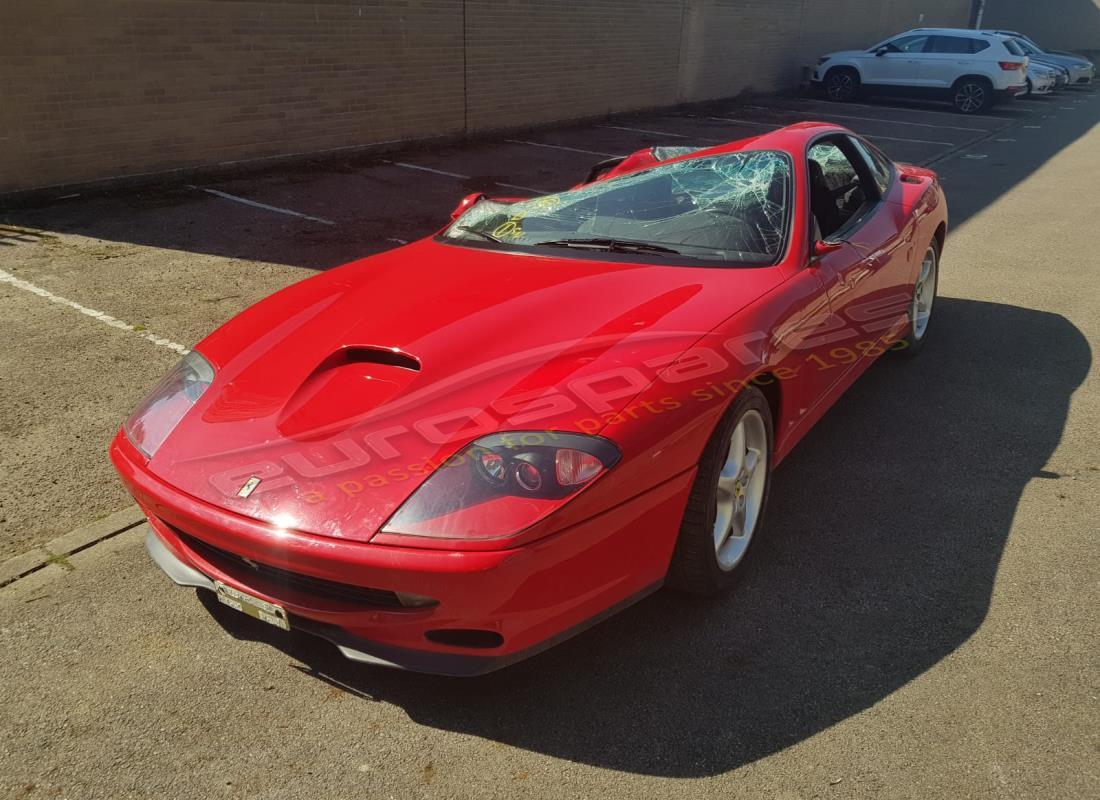 Ferrari 550 Maranello getting ready to be stripped for parts at Eurospares