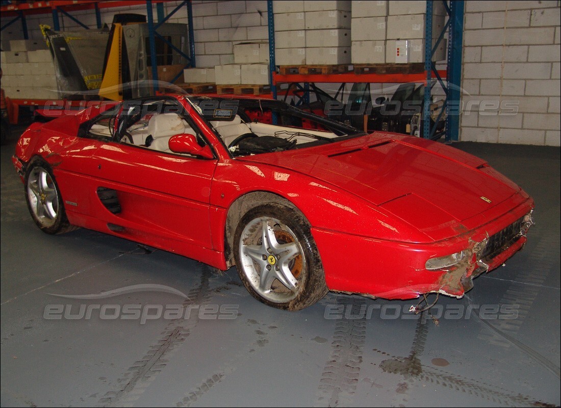 Ferrari 355 (5.2 Motronic) getting ready to be stripped for parts at Eurospares