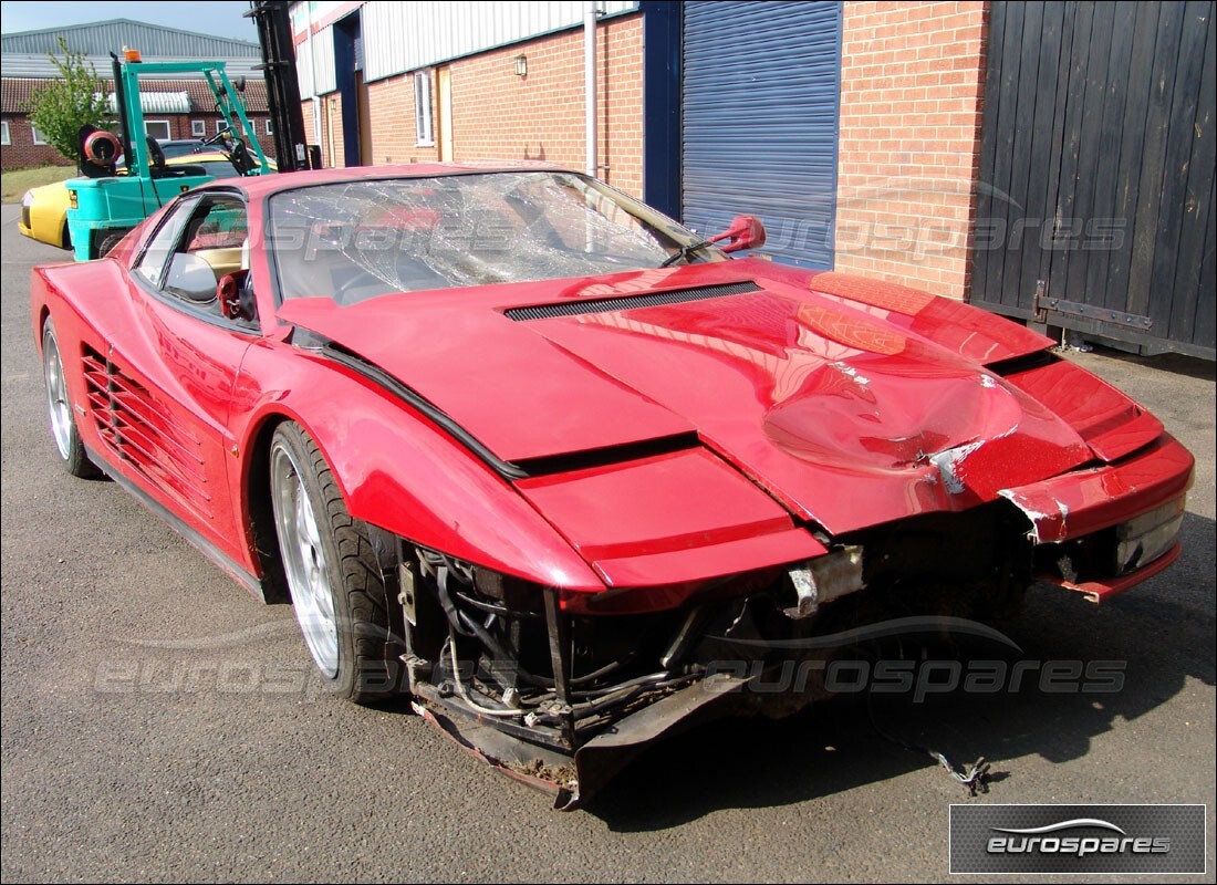 Ferrari Testarossa (1990) with 33,992 Miles, being prepared for breaking #3