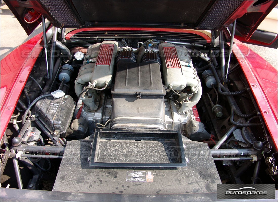 Ferrari Testarossa (1990) with 33,992 Miles, being prepared for breaking #8