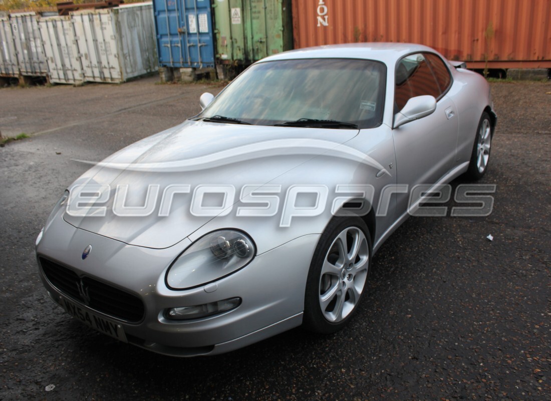 Maserati 4200 Coupe (2004) getting ready to be stripped for parts at Eurospares