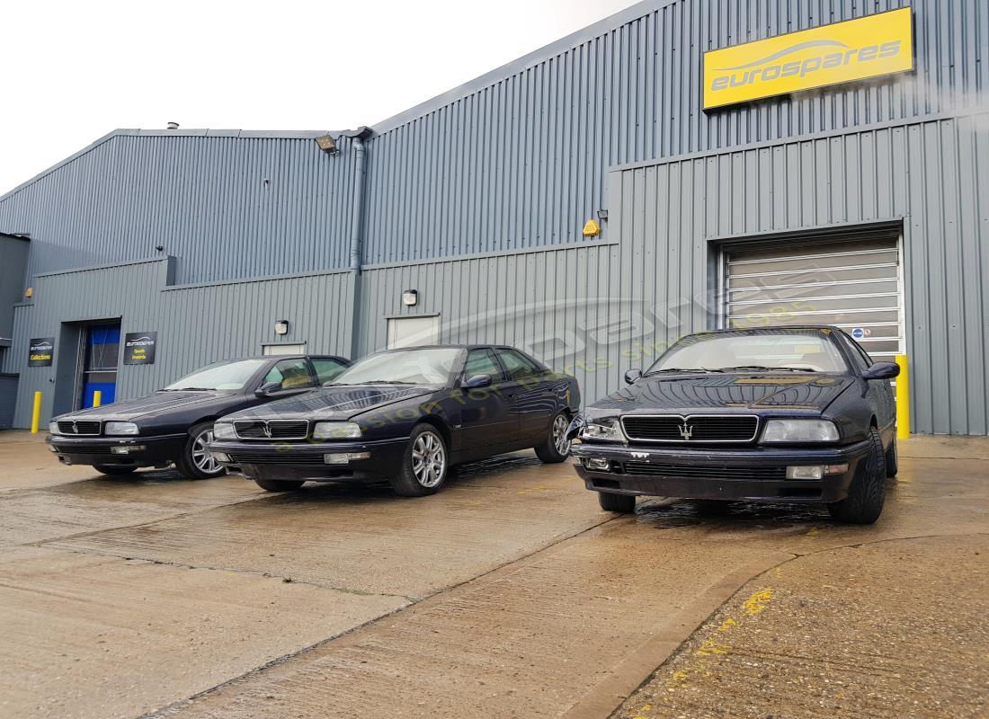 Maserati QTP V6 (1996) getting ready to be stripped for parts at Eurospares