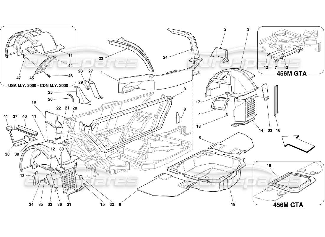 Part diagram containing part number 64054000