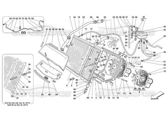 a part diagram from the Ferrari 456 parts catalogue