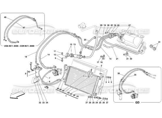 a part diagram from the Ferrari 456 parts catalogue