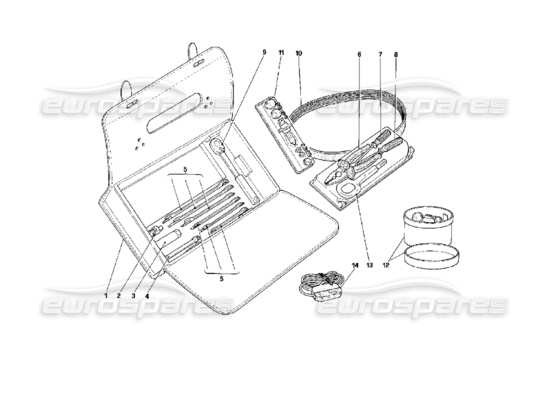 a part diagram from the Ferrari Mondial parts catalogue