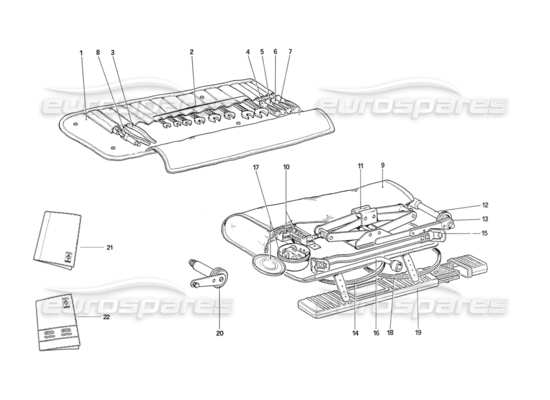 a part diagram from the Ferrari 208 parts catalogue