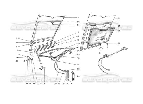 a part diagram from the Ferrari 208 parts catalogue