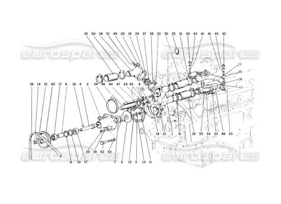 a part diagram from the Ferrari 308 GT4 Dino (1979) parts catalogue