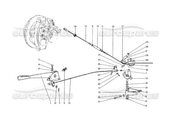 a part diagram from the Ferrari 308 GT4 Dino (1979) parts catalogue