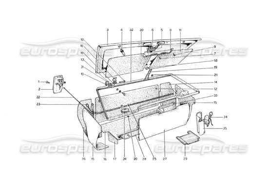 a part diagram from the Ferrari 308 parts catalogue