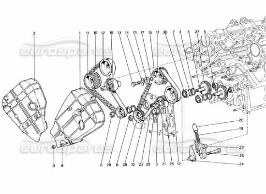 a part diagram from the Ferrari 308 parts catalogue