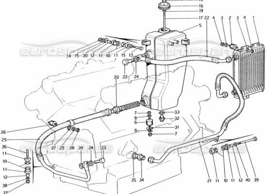 a part diagram from the Ferrari 308 parts catalogue