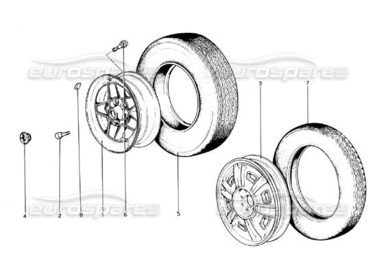 a part diagram from the Ferrari 308 parts catalogue