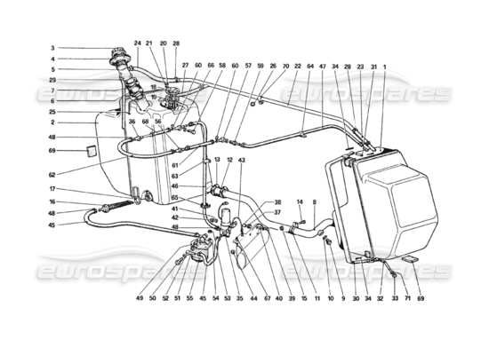 a part diagram from the Ferrari 308 parts catalogue